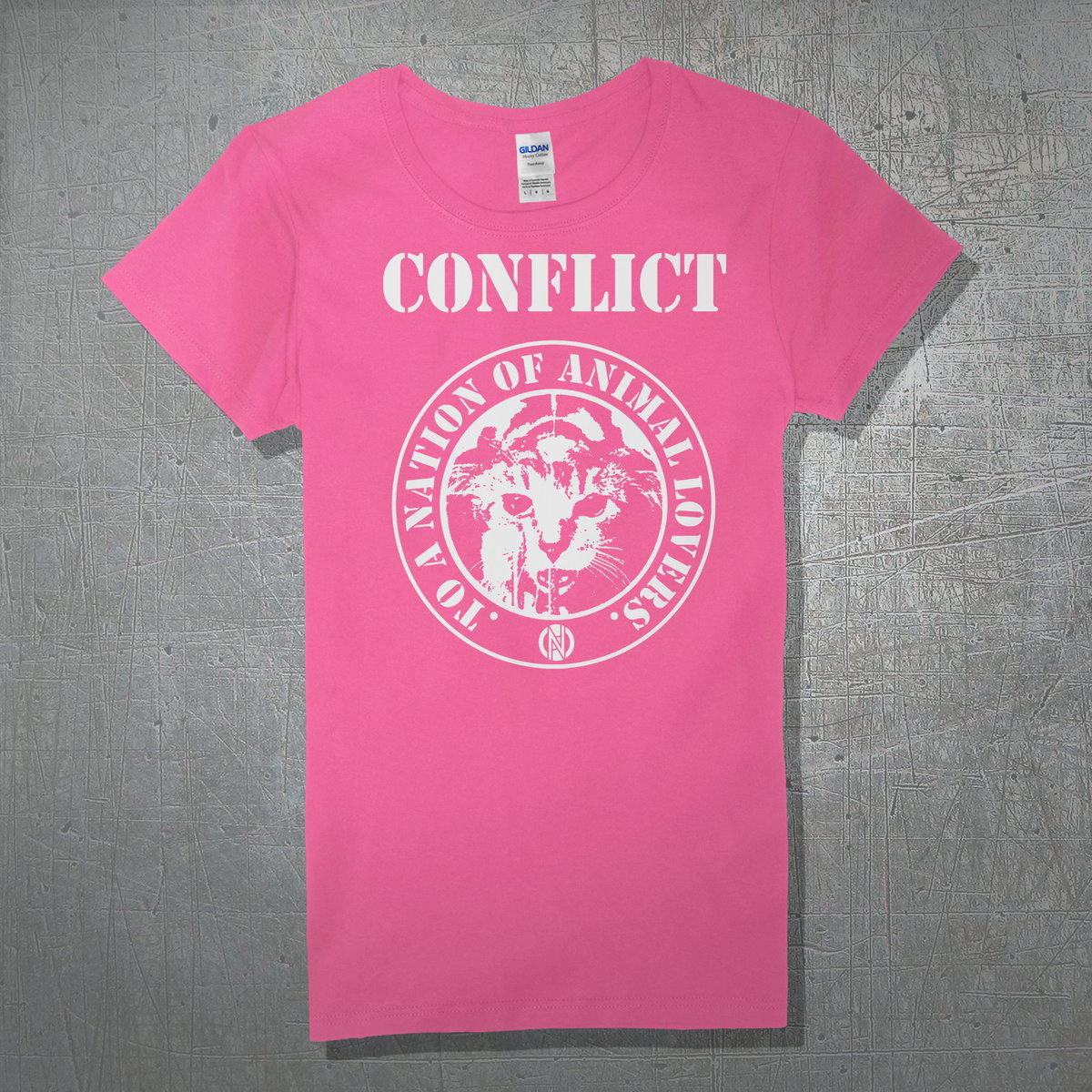 Image of To a Nation of Animal Lovers Pink T-shirt