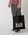 Tote Bag Cacti: Black - White