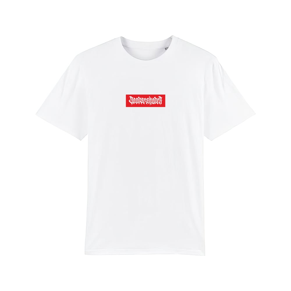 Embroidered Box Logo Shirt - White