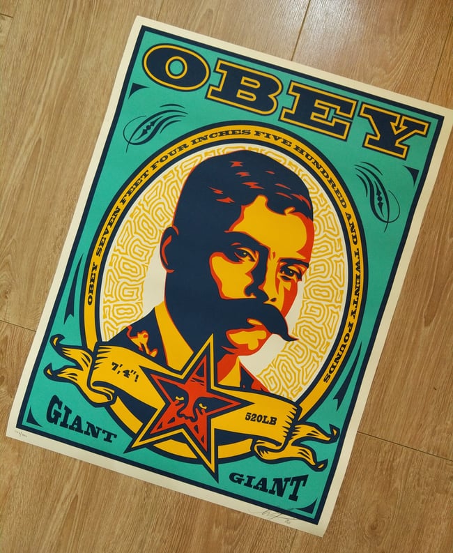 Shepard Fairey Obey Sérigraphie ZAPATA Screen Print