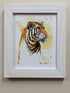 8 x 10 Inch Print - Watercolor Tiger  Image 2