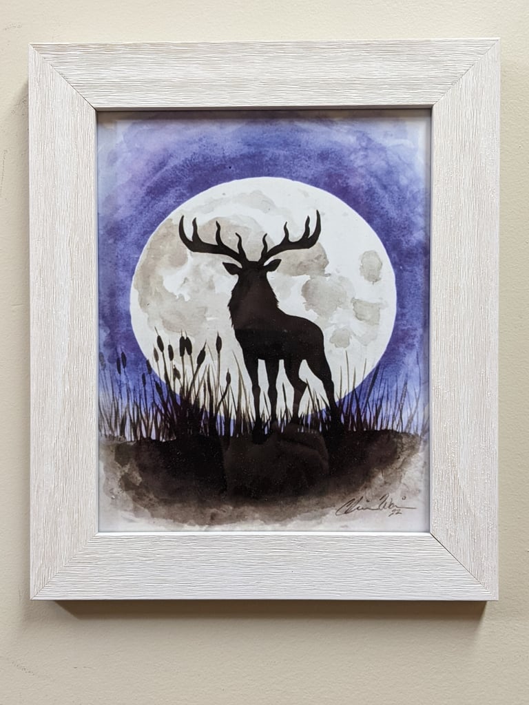  8 x 10 Print - The Buck Full Moon  Image 3