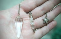 Image 2 of Customised Clear Quartz Pendulum