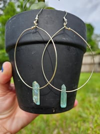 Image 1 of Crystal hoops 