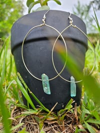 Image 2 of Crystal hoops 