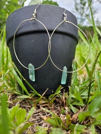 Image 3 of Crystal hoops 