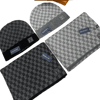Louis Vuitton damier hat and scarf set