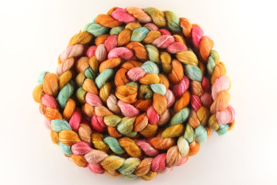 Image of July Fiber Club 🍊 Clementine 🍊 Falkland Merino/Rose/Silk 