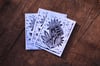 Fist & The Land – White – Lino Print – – Set of Three