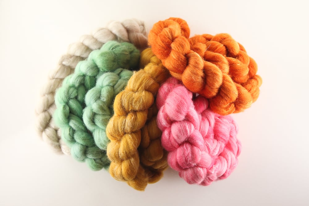 Image of Clementine Coordinates Set 🍊 Falkland Merino/Rose/Silk 