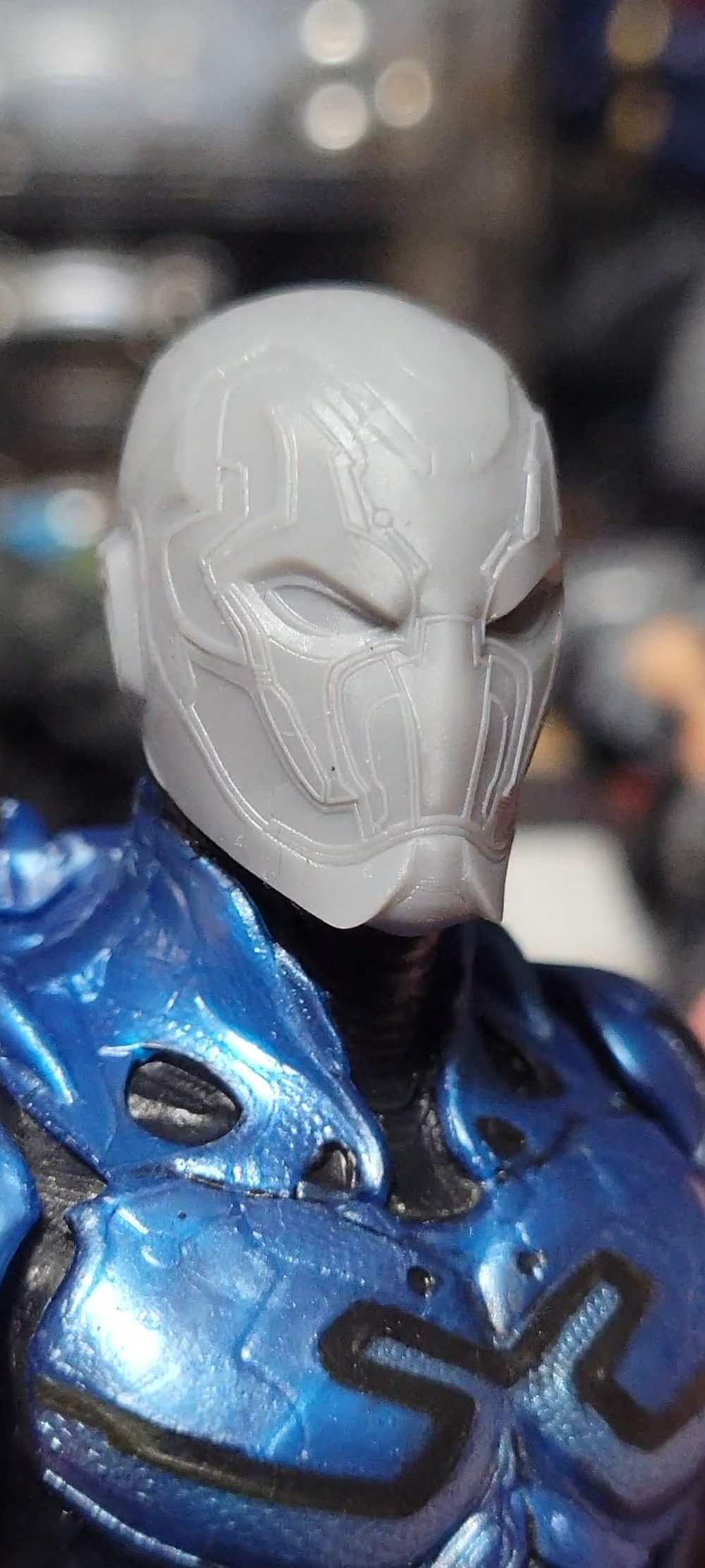 Mcfarlane movie Blue Beetle alt heads! 