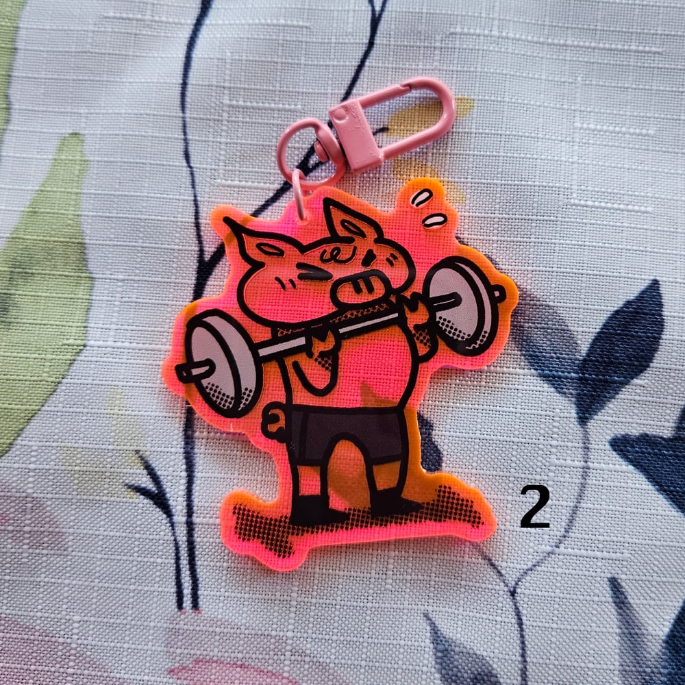 Image of Pink Transparent Dwaekki Acrylic Charms