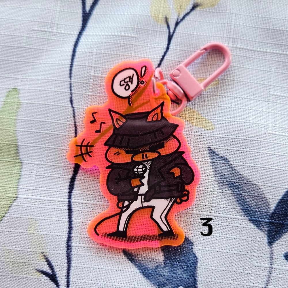 Image of Pink Transparent Dwaekki Acrylic Charms