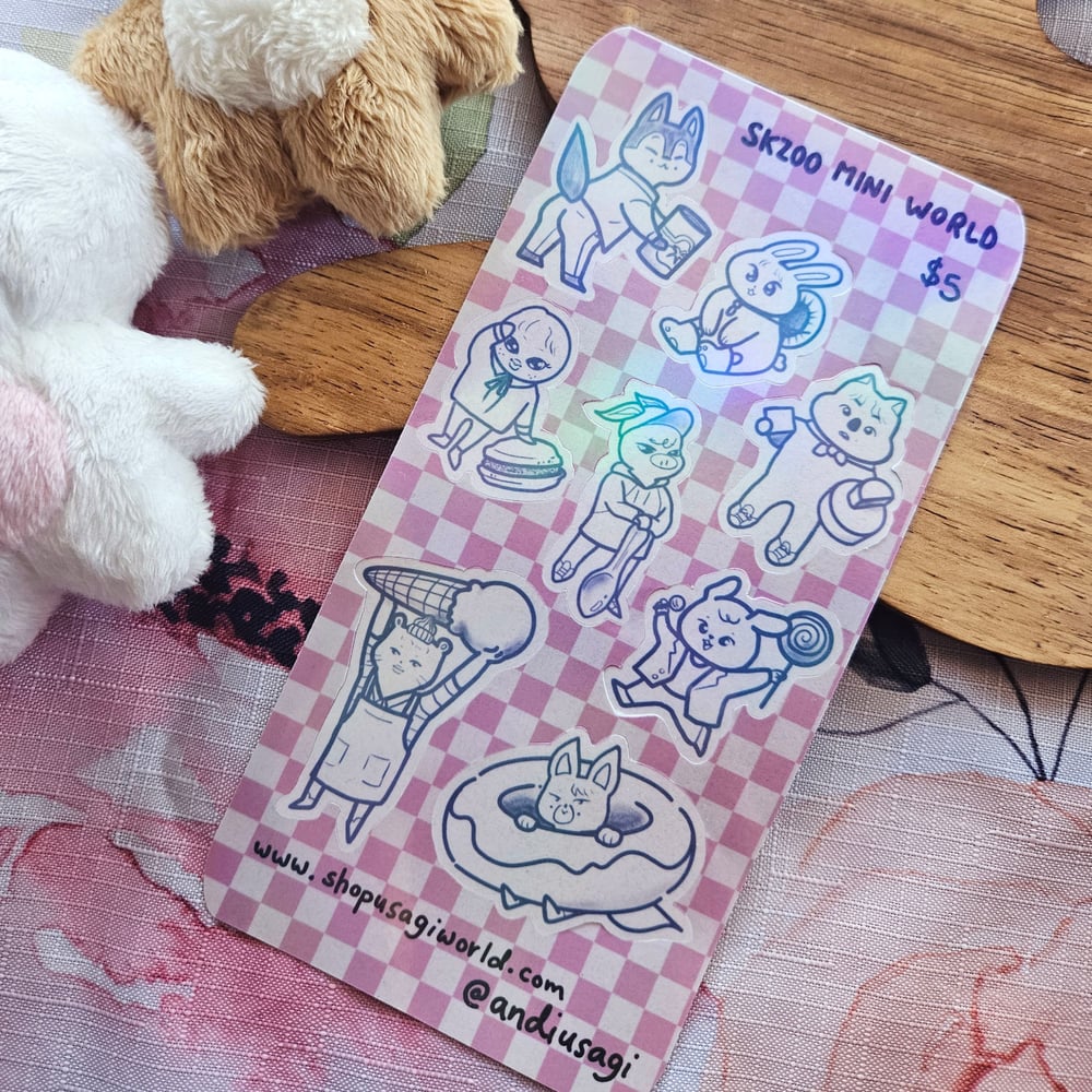 Image of SKZoo Mini World Sticker Sheet