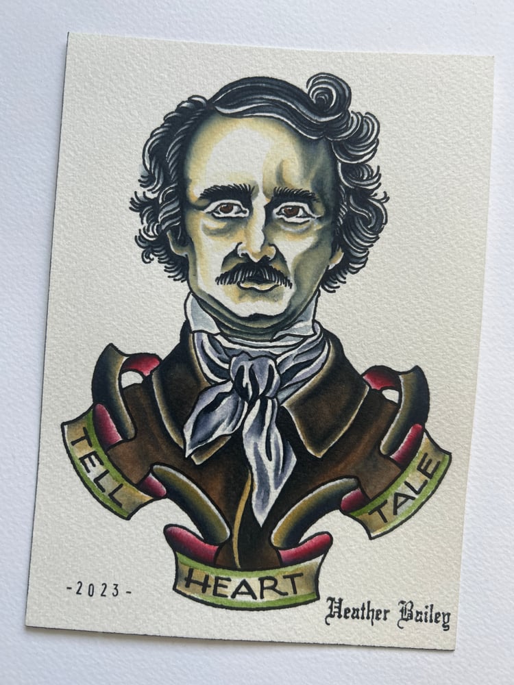 Image of Original Poe Painting 
