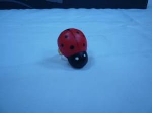 Image of Handmade adjustable ladybird ring