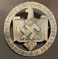 Image 1 of Inter-War (Nazi Germany) NSRL 1938 Breslau Gymnastics & Sports Festival Badge - Original Issue