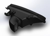 Image 4 of 88-91 USDM Civic/CRX full race headlight duct 