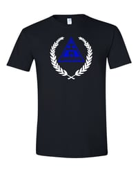 Image 1 of Air Jordan  1 Low True Blue Black T Shirt by I AM THE THRONE 