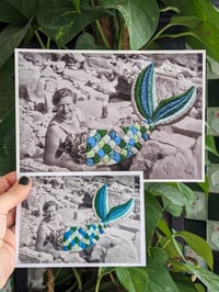 Image 4 of Middle aged mermaid print