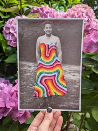 Image 3 of Dopamine dressing rainbow dress print 