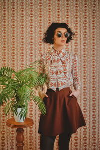 Image 2 of Ready to ship: M Marcia Skirt - Chocolate Brown