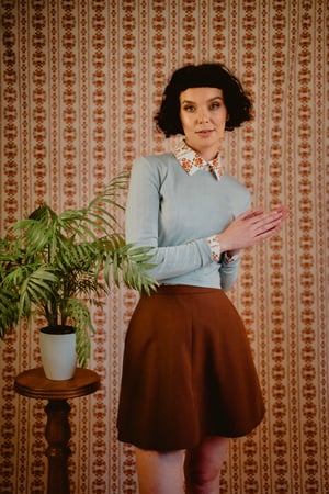 Image of Marcia Skirt - Chocolate Brown