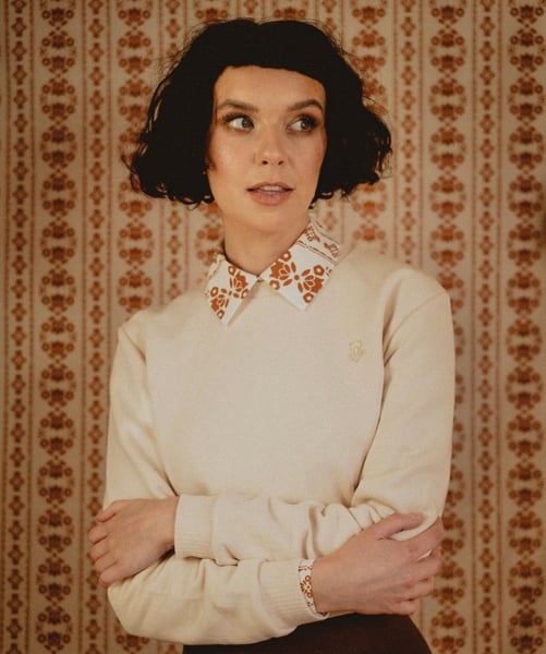 Image of Ready to ship Phuncle Cropped Jumper - Cream