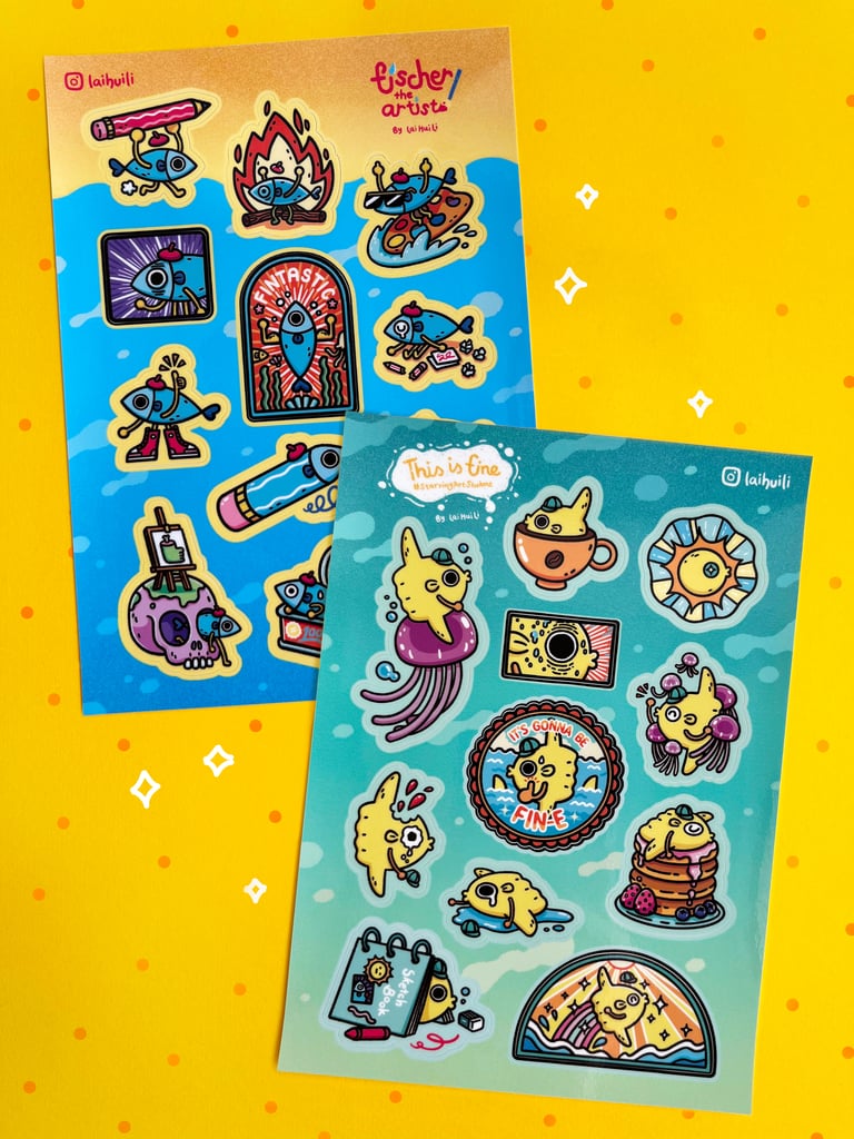Fish Sticker Sheets
