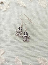 Image 1 of Gingerbread Men Cute Charm Earrings