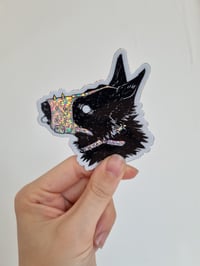 Image 2 of Muzzled Glitter Sticker