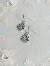Silver Four Leaf Clover Charm Earrings