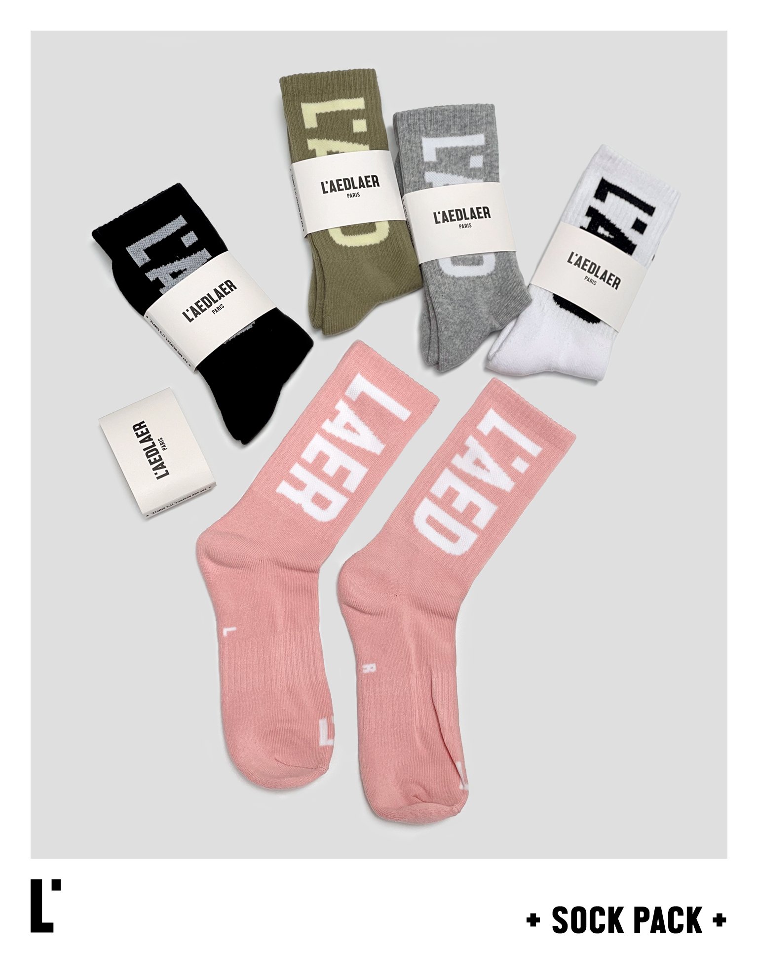 5 SOCK PACK +  LAEDLAER PARIS