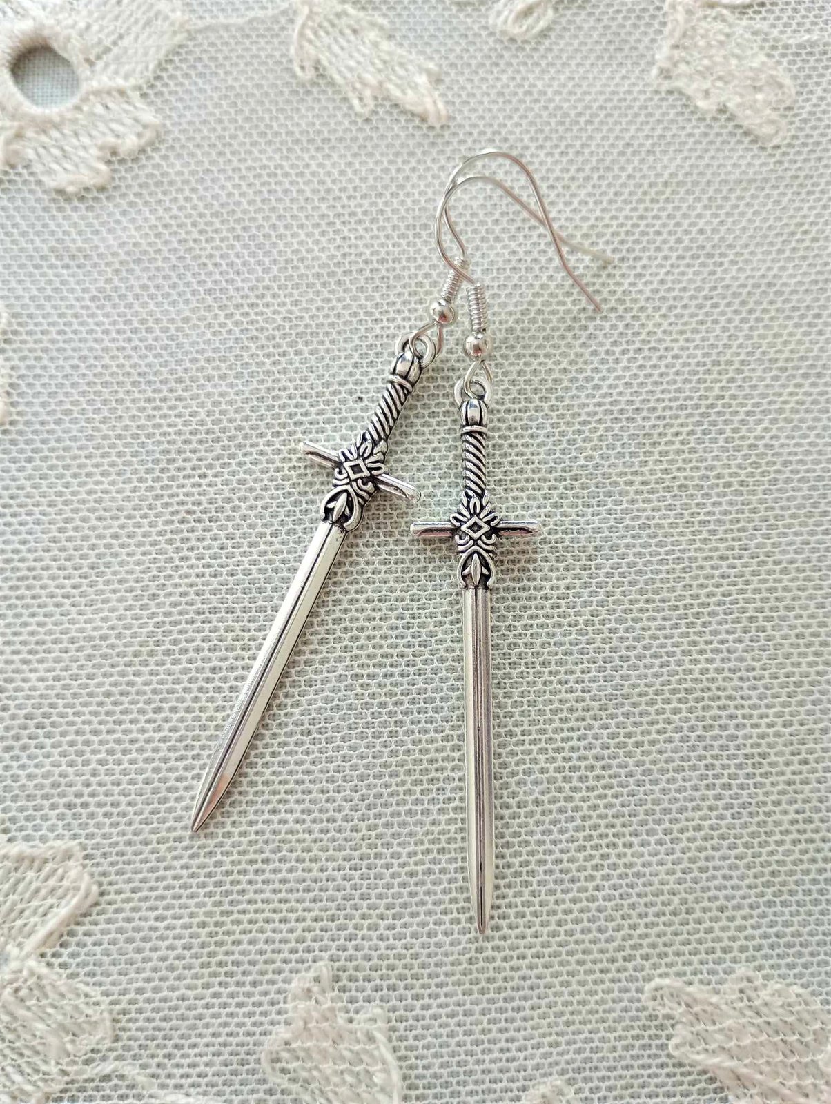 Charm on sale earrings silver