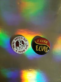 Image 1 of Elvis inspired buttons (pack of 2)