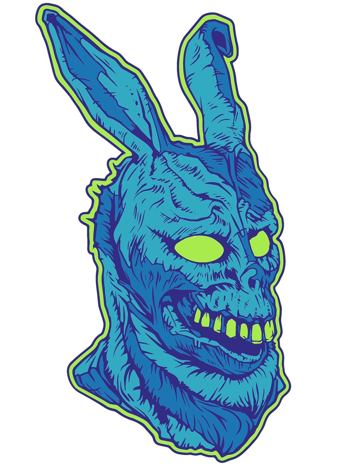 Style Over Substance — Frank The Rabbit (Sticker) by Deathstyle