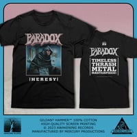 Image 1 of PARADOX - Heresy - Cover Artwork T-shirt (Black)