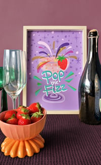 Image 2 of Pop the Fizz A4 Print
