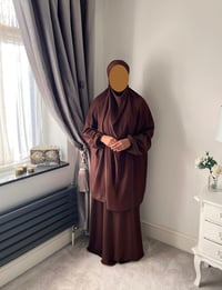 Image 1 of Riyah - 2 Piece Jilbab - Brown