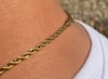 Mens Gold Rope Chain 