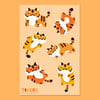 Tigers Sticker Sheet