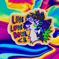 Live, Love, Howl Sticker