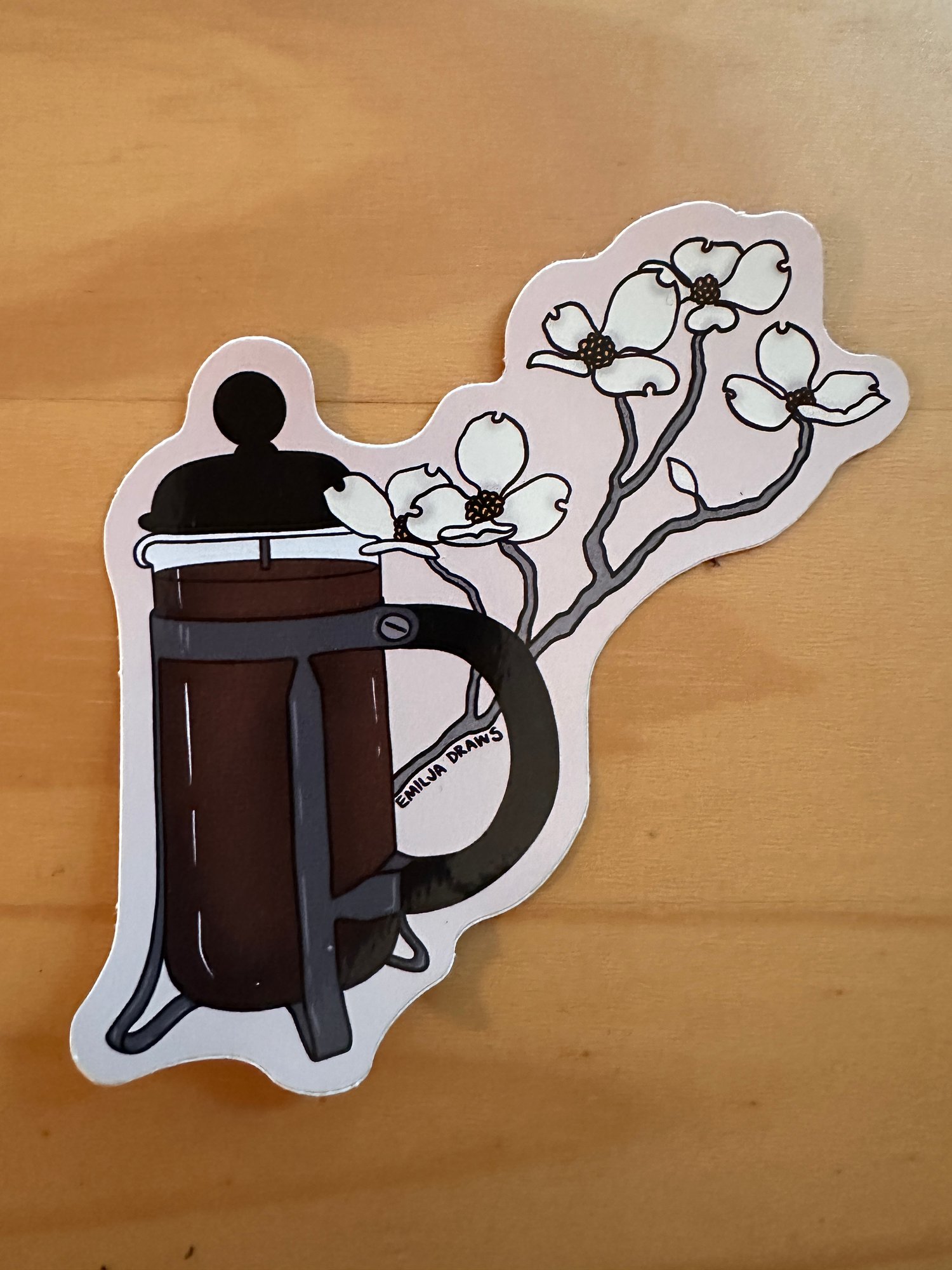 French Press Sticker