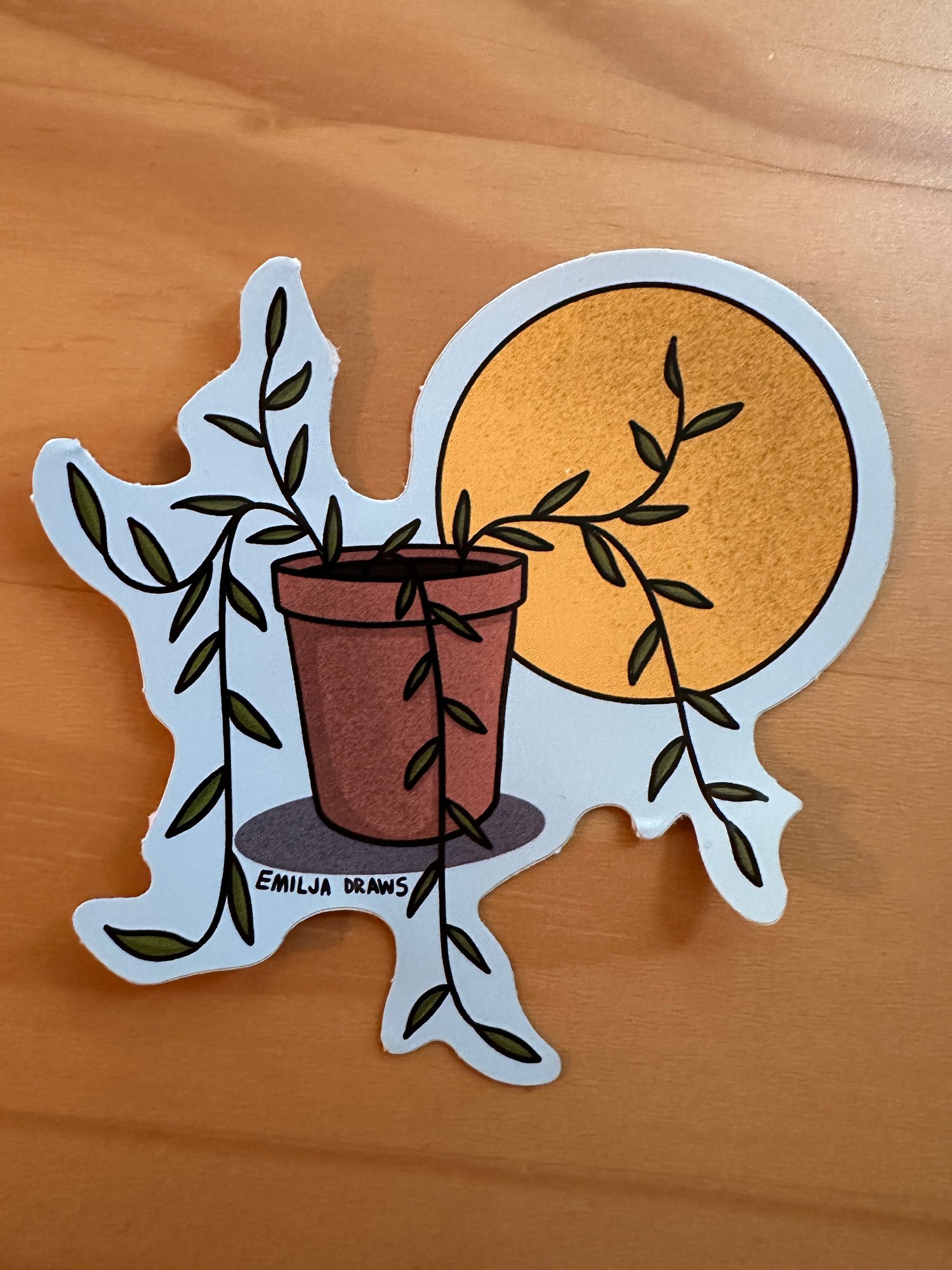 Plant & Sun Sticker