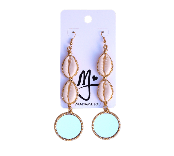 Image of Zuri Mirror Charm Earrings