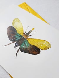 Image 5 of Yellow Lanternfly Watercolor Illustration PRINT 