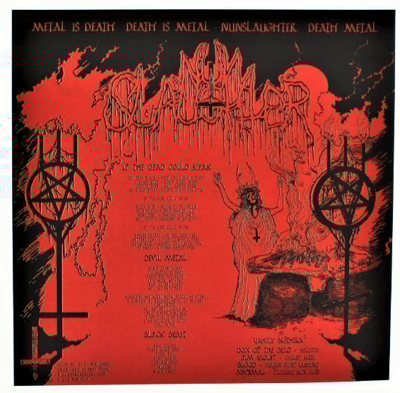 NUNSLAUGHTER / CRUCIFIER - TRAFFICKING WITH THE DEVIL SPLIT 7"ep