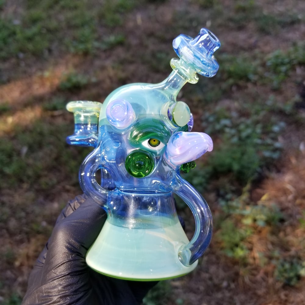 Image of Faceted Backspin Bird Recycler (Sold)