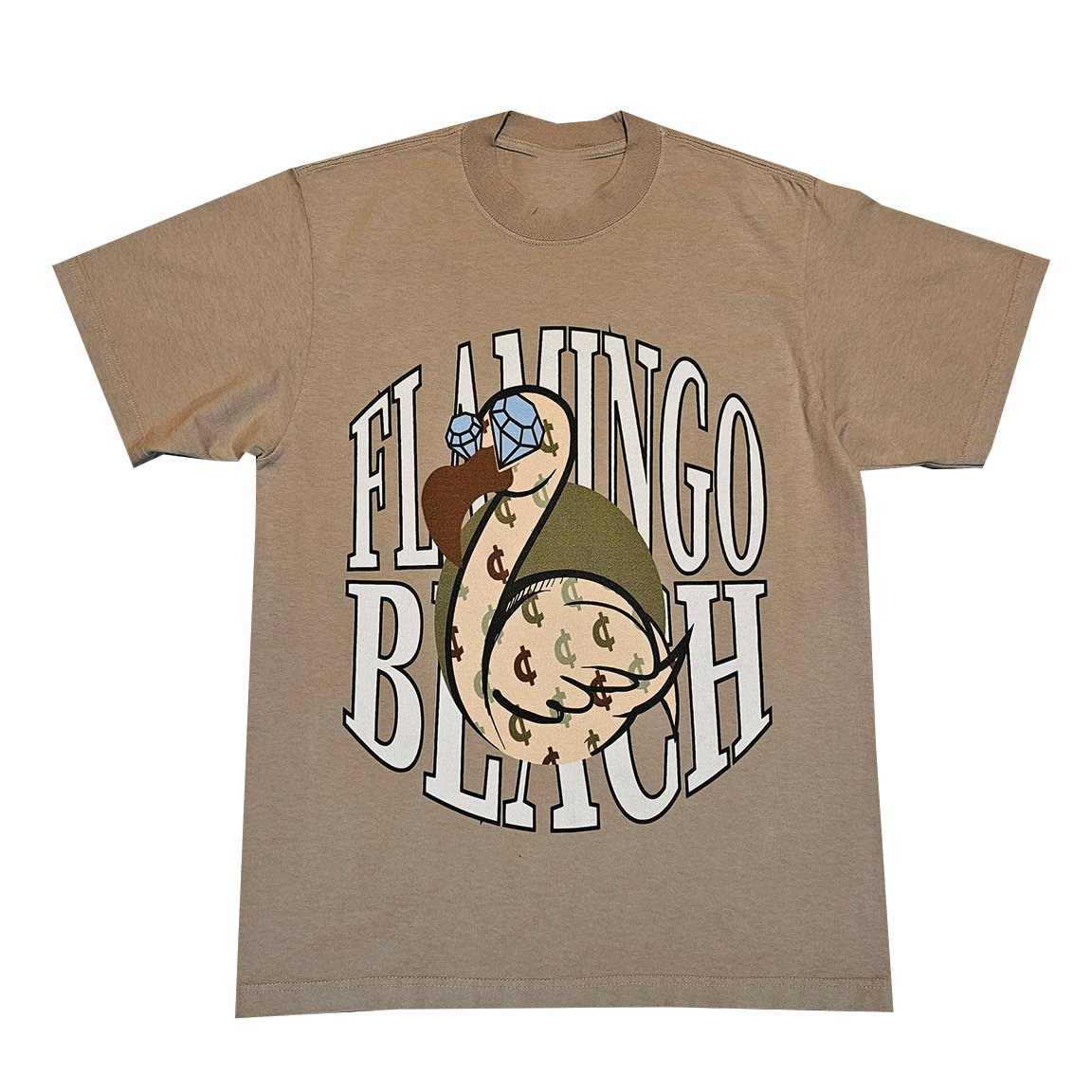 Camo Flamingo Tee(Oatmeal)