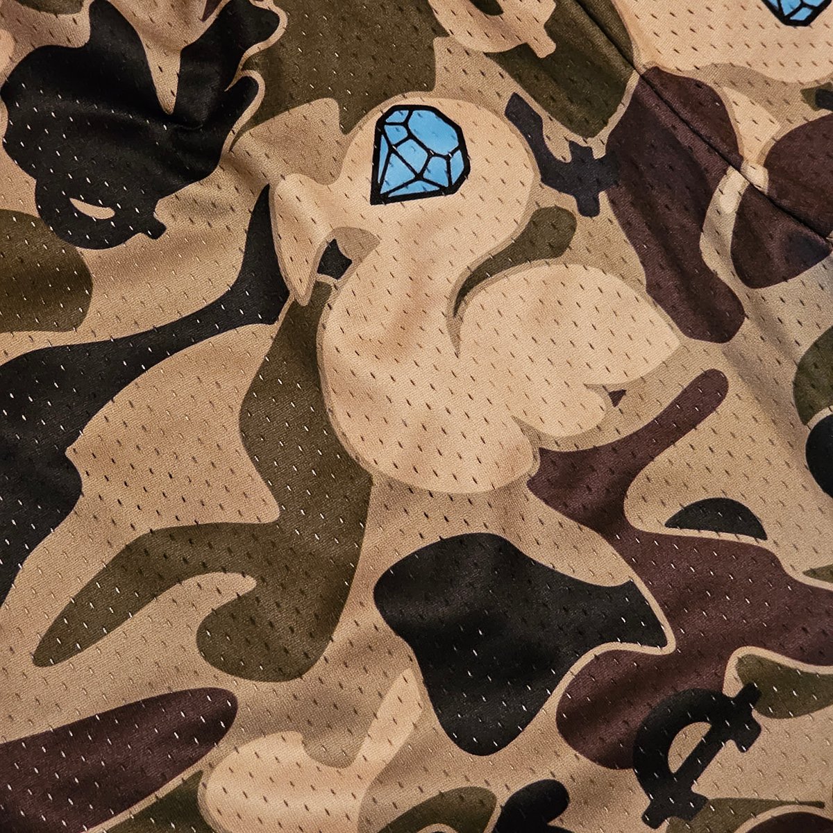 BEACH Camo Shorts(Green)